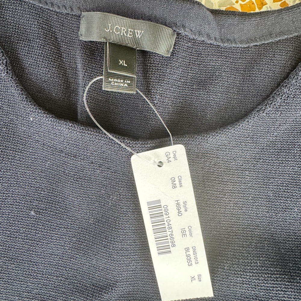 J. Crew Dark Blue Knit Dress - Picture 2 of 3